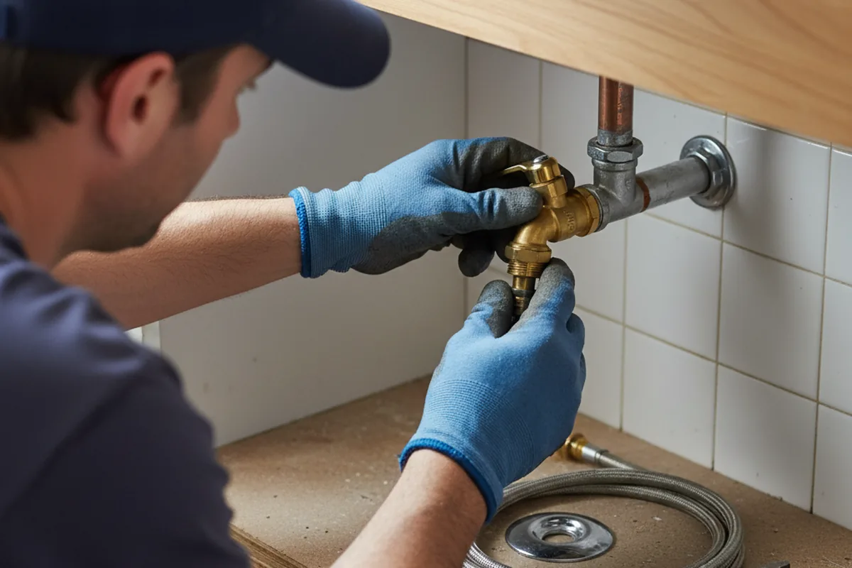 Shutoff valve and fitting work during Faucet and Fixture Repair in Florahome